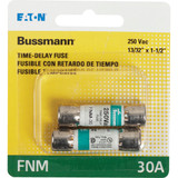 Bussmann 30A Fusetron FNM Cartridge General Purpose Time Delay Cartridge Fuse (2-Pack)
