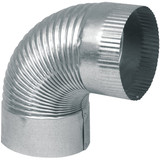 Imperial 30 Ga. 6 In. Galvanized Crimped Elbow GV0327-C