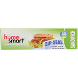 Home Smart Zip Seal Sandwich Bag (40-Count)
