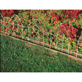 Best Garden 8 Ft. White Galvanized Wire Folding Fence 718272 718272