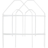 Best Garden 8 Ft. White Galvanized Wire Folding Fence 718272