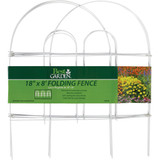 Best Garden 8 Ft. Powder-Coated White Wire Folding Fence 742155 742155