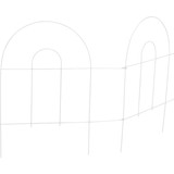 Best Garden 8 Ft. Powder-Coated White Wire Folding Fence 742155