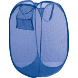 Smart Savers Blue 14 In. W. x 14 In. L. 23 In. D. Foldaway Clothes Hamper Tote