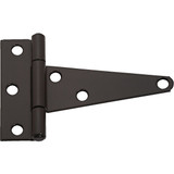 National 4 In. Black Heavy-Duty Tee Hinge (2-Pack) N129007