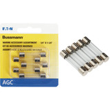Bussmann 1A/2A/3A AGC Glass Tube Electronic Fuse (5-Pack) HEF-1