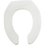 Mayfair Commercial STA-TITE Round Open Front White Toilet Seat 955C-000