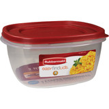 Rubbermaid Easy Find Lids 14 C. Clear Square Food Storage Container 2049369