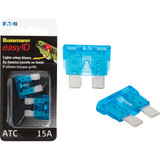 Bussmann 15-Amp 32-Volt ATC Blade easyID Automotive Fuse (2-Pack) BP/ATC-15ID