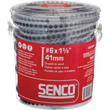 Senco DuraSpin #6 x 1-5/8 In. Phillips Bugle Head Collated Drywall Screw, Phospate Finish (1000 Ct.)