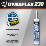 Dap Dynaflex 230 10.1 Oz. 100% Waterproof Window, Door, Siding & Trim Elastomeric Sealant, White