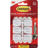 Command Mini Hooks Value Pack, White, 18 Hooks, 24 Strips
