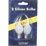 J Hofert Frosted 5W Bent Tip Silicone Candle Light Bulb (2-Pack) 1424