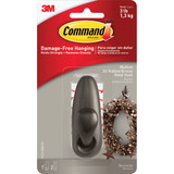 Command Medium Forever Classic Hook, Oil Rubbed Bronze, 1 Hook, 2 Strips