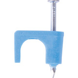Gardner Bender 1/4 In. Blue UV-Resistant Poly Data Cable Staple (25-Count)
