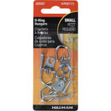 Hillman Small Anchor Wire D-Ring Hangers (4-Count)
