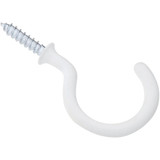 National 1-1/2 In. White Vinyl Cup Hook (2 Count) N248450