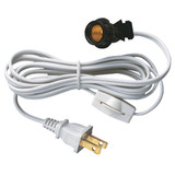 Westinghouse 6 Ft. 18 Ga. White Replacement Lamp Cord with Switch 70108