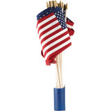 Valley Forge 8 In. x 12 In. Polycotton Stick American Flag