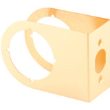 Defender Security 1-3/8 In. x 2-3/8 In. Brass Contemporary Door Reinforcer