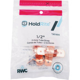Holdrite 1/2  In. Copper Plated Steel Pipe Strap (5-Pack)