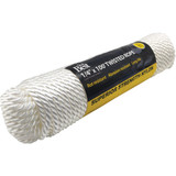 Do it Best 1/4 In. x 100 Ft. White Twisted Nylon Packaged Rope