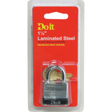Do it Laminated Steel 1-1/8" Pin Tumbler Padlock 1807DDIB