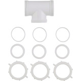 Do it Best 1-1/2 In. White PVC Three-Way Coupling Tee 436273