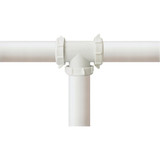 Do it Best 1-1-2 In. White PVC Three-Way Coupling Tee DIB55-6W 436273