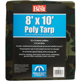 Do it Best Camo Woven 8 Ft. x 10 Ft. Medium Duty Poly Tarp 741184