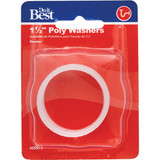 Do it 1-1/2 In. x 1-1/2 In. Clear Poly Slip Joint Washer (2-Pack)