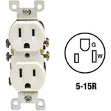 Do it 15A White Residential Grade 5-15R Duplex Outlet C22-05320-00W
