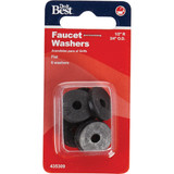 Do it 3/4 In. Black Flat Faucet Washer (6 Ct.)