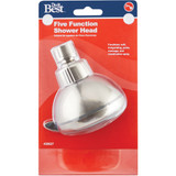 Do it Best 5-Spray 2.16 GPM Fixed Shower Head, Brushed Nickel