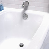 Keeney Foot Lok Stop Plastic Bath Drain with Polished Chrome Trim 63W 404967