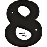 Hy-Ko 6 In. Black Gloss House Number Eight 30208