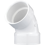 Charlotte Pipe 3 In. Schedule 40 60 Deg. DWV PVC Elbow (1/6 Bend)