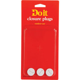 Bell 1/2 In. White Closure Plug (3-Pack)