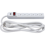 Do it Best Extra Reach 6-Outlet White Power Strip with 8 Ft. Cord