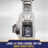Irwin STRAIT-LINE Mach6 100 Ft. Chalk Line Reel and Chalk, Blue IWHT48445BC 320058