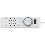 Do it 8-Outlet White Power Strip with Timer & 4 Ft. Cord LTS-L06