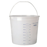 Leaktite 10 Qt. Clear Plastic Pail with Measuring Increments 10Q12NM0012