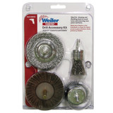 Weiler Vortec 4 pcs Abrasive Wheel & Brush Set