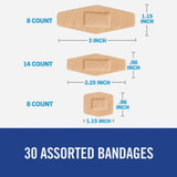 Nexcare Ultra Stretch Bandages, Assorted 576-30PB 617336