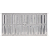 AirVent 8 In. x 16 In. Aluminum Manual Foundation Vent with Adjustable Sliding Damper
