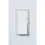 Lutron Diva Incandescent/Halogen/LED/CFL White Slide Dimmer Switch