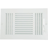 Home Impressions 11.77 In. x 7.76 In. White Steel Wall Register