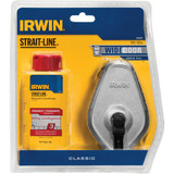 Irwin STRAIT-LINE 100 Ft. Classic Chalk Line Reel and Chalk, Red IWHT48441RC