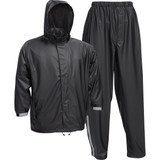 West Chester Protective Gear Medium 3-Piece Black Polyester Rain Suit 44520/M