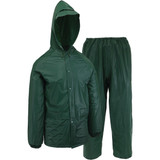 West Chester Protective Gear XL 2-Piece Green PVC Rain Suit 44100/XL